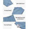 imageCOOFANDY Mens 2 Pieces Set Short Sleeve Casual Henley Shirts Beach Yoga Pants Summer Beach OutfitLight Blue