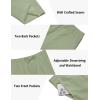 imageCOOFANDY Mens 2 Pieces Set Short Sleeve Casual Henley Shirts Beach Yoga Pants Summer Beach OutfitLight Green