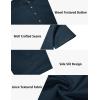 imageCOOFANDY Mens 2 Pieces Set Short Sleeve Casual Henley Shirts Beach Yoga Pants Summer Beach OutfitNavy Blue