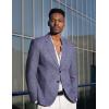 imageCOOFANDY Mens Blazer Casual Slim Fit Sport Coats Two Button Lightweight Suit JacketBlue