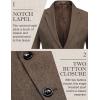 imageCOOFANDY Mens Blazer Casual Slim Fit Sport Coats Two Button Lightweight Suit JacketBrown