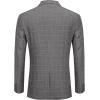 imageCOOFANDY Mens Blazer Casual Slim Fit Sport Coats Two Button Lightweight Suit JacketCheckered Blazer  Gray