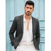imageCOOFANDY Mens Blazer Casual Slim Fit Sport Coats Two Button Lightweight Suit JacketDark Charcoal