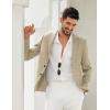 imageCOOFANDY Mens Blazer Casual Slim Fit Sport Coats Two Button Lightweight Suit JacketLight Khaki