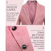 imageCOOFANDY Mens Blazer Casual Slim Fit Sport Coats Two Button Lightweight Suit JacketLotus Pink