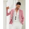imageCOOFANDY Mens Blazer Casual Slim Fit Sport Coats Two Button Lightweight Suit JacketLotus Pink