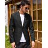 imageCOOFANDY Mens Blazer Casual Slim Fit Sport Coats Two Button Lightweight Suit JacketSolid Color Blazer  Black