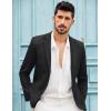 imageCOOFANDY Mens Blazer Casual Slim Fit Sport Coats Two Button Lightweight Suit JacketSolid Color Blazer  Black
