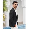 imageCOOFANDY Mens Blazer Casual Slim Fit Sport Coats Two Button Lightweight Suit JacketSolid Color Blazer  Black