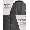 imageCOOFANDY Mens Blazer Casual Sport Coats Slim Fit One Button Suit Jacket Lightweight Sports JacketBlack