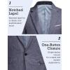 imageCOOFANDY Mens Blazer Casual Sport Coats Slim Fit One Button Suit Jacket Lightweight Sports JacketBlue