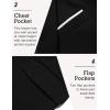 imageCOOFANDY Mens Blazer Casual Sport Coats Slim Fit One Button Suit Jacket Lightweight Sports JacketDark Black
