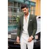 imageCOOFANDY Mens Blazer Casual Sport Coats Slim Fit One Button Suit Jacket Lightweight Sports JacketDark Green