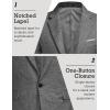 imageCOOFANDY Mens Blazer Casual Sport Coats Slim Fit One Button Suit Jacket Lightweight Sports JacketGrey