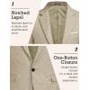 imageCOOFANDY Mens Blazer Casual Sport Coats Slim Fit One Button Suit Jacket Lightweight Sports JacketLight Khaki