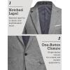 imageCOOFANDY Mens Blazer Casual Sport Coats Slim Fit One Button Suit Jacket Lightweight Sports JacketLinen Gray