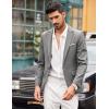 imageCOOFANDY Mens Blazer Casual Sport Coats Slim Fit One Button Suit Jacket Lightweight Sports JacketLinen Gray