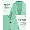 imageCOOFANDY Mens Blazer Casual Sport Coats Slim Fit One Button Suit Jacket Lightweight Sports JacketMint Green