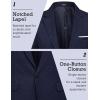 imageCOOFANDY Mens Blazer Casual Sport Coats Slim Fit One Button Suit Jacket Lightweight Sports JacketNavy Blue