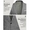 imageCOOFANDY Mens Blazer Casual Sport Coats Slim Fit One Button Suit Jacket Lightweight Sports JacketPlaid Blazer  Dark Gray