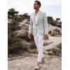 imageCOOFANDY Mens Blazer Casual Sport Coats Slim Fit One Button Suit Jacket Lightweight Sports JacketPlaid Blazer Light Grey