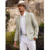 imageCOOFANDY Mens Blazer Casual Sport Coats Slim Fit One Button Suit Jacket Lightweight Sports JacketPlaid Blazer Light Khaki
