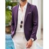 imageCOOFANDY Mens Blazer Casual Sport Coats Slim Fit One Button Suit Jacket Lightweight Sports JacketPurple