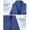 imageCOOFANDY Mens Blazer Casual Sport Coats Slim Fit One Button Suit Jacket Lightweight Sports JacketRoyal Blue