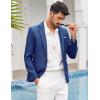 imageCOOFANDY Mens Blazer Casual Sport Coats Slim Fit One Button Suit Jacket Lightweight Sports JacketRoyal Blue