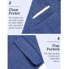 imageCOOFANDY Mens Blazer Casual Sport Coats Slim Fit One Button Suit Jacket Lightweight Sports JacketRoyal Blue