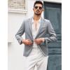 imageCOOFANDY Mens Blazer Casual Sport Coats Slim Fit One Button Suit Jacket Lightweight Sports JacketSilver Gray