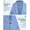 imageCOOFANDY Mens Blazer Casual Sport Coats Slim Fit One Button Suit Jacket Lightweight Sports JacketSky Blue