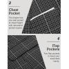 imageCOOFANDY Mens Blazer Casual Sport Coats Slim Fit One Button Suit Jacket Lightweight Sports JacketSmall Plaid  Black