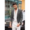 imageCOOFANDY Mens Blazer Casual Sport Coats Slim Fit One Button Suit Jacket Lightweight Sports JacketSmall Plaid  Black