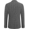 imageCOOFANDY Mens Blazer Casual Sport Coats Slim Fit One Button Suit Jacket Lightweight Sports JacketSmall Plaid  Black
