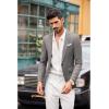 imageCOOFANDY Mens Blazer Casual Sport Coats Slim Fit One Button Suit Jacket Lightweight Sports JacketStriped Blazer  Dark Gray