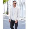 imageCOOFANDY Mens Blazer Casual Sport Coats Slim Fit One Button Suit Jacket Lightweight Sports JacketWhite