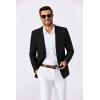 imageCOOFANDY Mens Blazer Casual Sport Coats Two Buttons Lightweight Suit JacketBlack