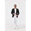 imageCOOFANDY Mens Blazer Casual Sport Coats Two Buttons Lightweight Suit JacketBlack