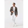 imageCOOFANDY Mens Blazer Casual Sport Coats Two Buttons Lightweight Suit JacketBrown