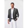imageCOOFANDY Mens Blazer Casual Sport Coats Two Buttons Lightweight Suit JacketDark Charcoal
