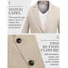 imageCOOFANDY Mens Blazer Casual Sport Coats Two Buttons Lightweight Suit JacketLight Khaki