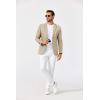 imageCOOFANDY Mens Blazer Casual Sport Coats Two Buttons Lightweight Suit JacketLight Khaki