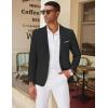imageCOOFANDY Mens Blazer Casual Two Buttons Sport Coat Slim Fit Lightweight Suit JacketsBlack