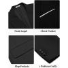 imageCOOFANDY Mens Blazer Casual Two Buttons Sport Coat Slim Fit Lightweight Suit JacketsBlack