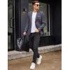 imageCOOFANDY Mens Blazer Casual Two Buttons Sport Coat Slim Fit Lightweight Suit JacketsBlue Purple