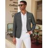 imageCOOFANDY Mens Blazer Casual Two Buttons Sport Coat Slim Fit Lightweight Suit JacketsDark Grey