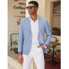 imageCOOFANDY Mens Blazer Casual Two Buttons Sport Coat Slim Fit Lightweight Suit JacketsLight Blue