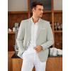 imageCOOFANDY Mens Blazer Casual Two Buttons Sport Coat Slim Fit Lightweight Suit JacketsLight Grey