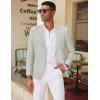 imageCOOFANDY Mens Blazer Casual Two Buttons Sport Coat Slim Fit Lightweight Suit JacketsLight Grey